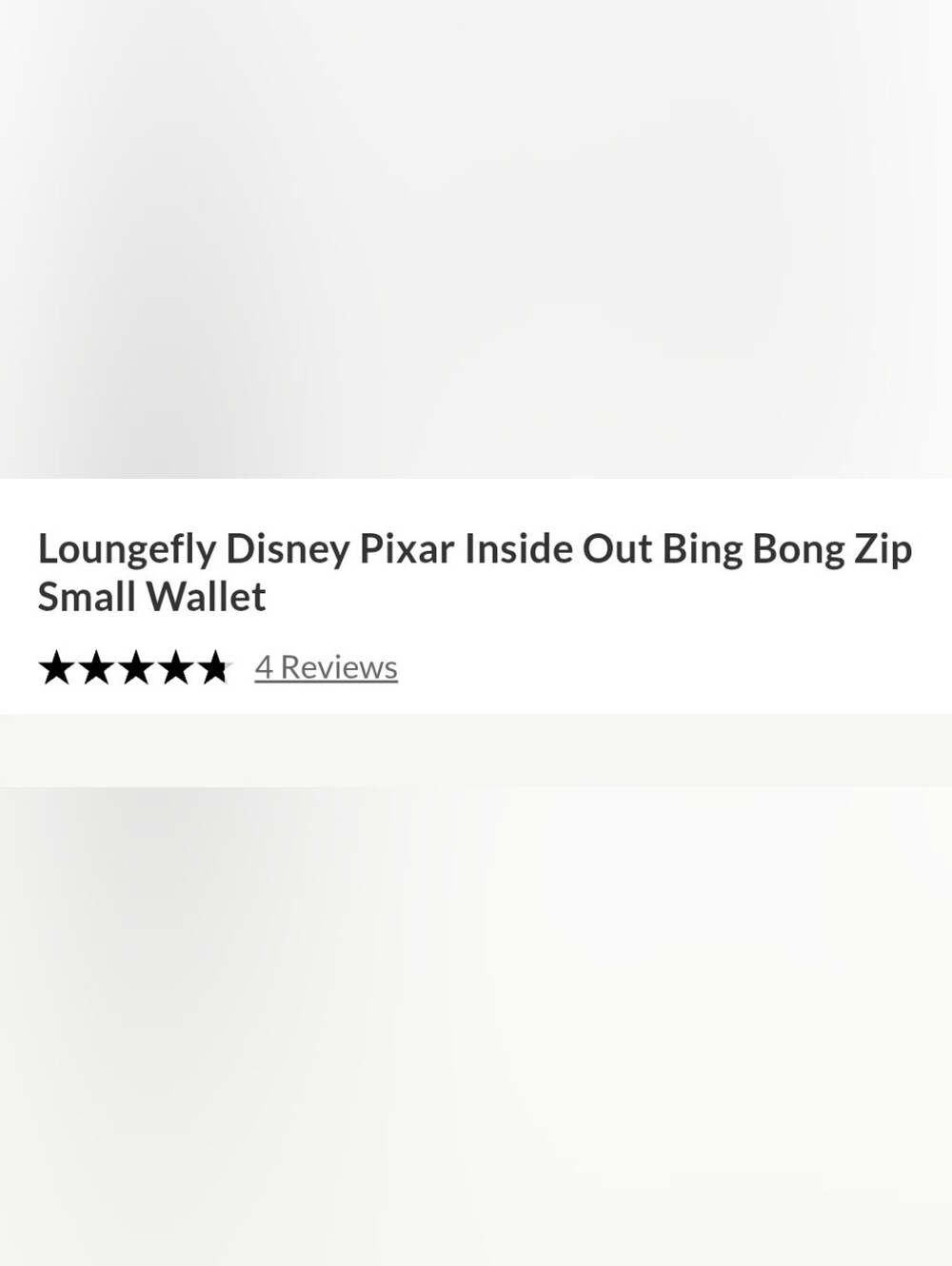 Loungefly Pink and Purple Bing Bong Kids Wallet - Picture 2 of 6